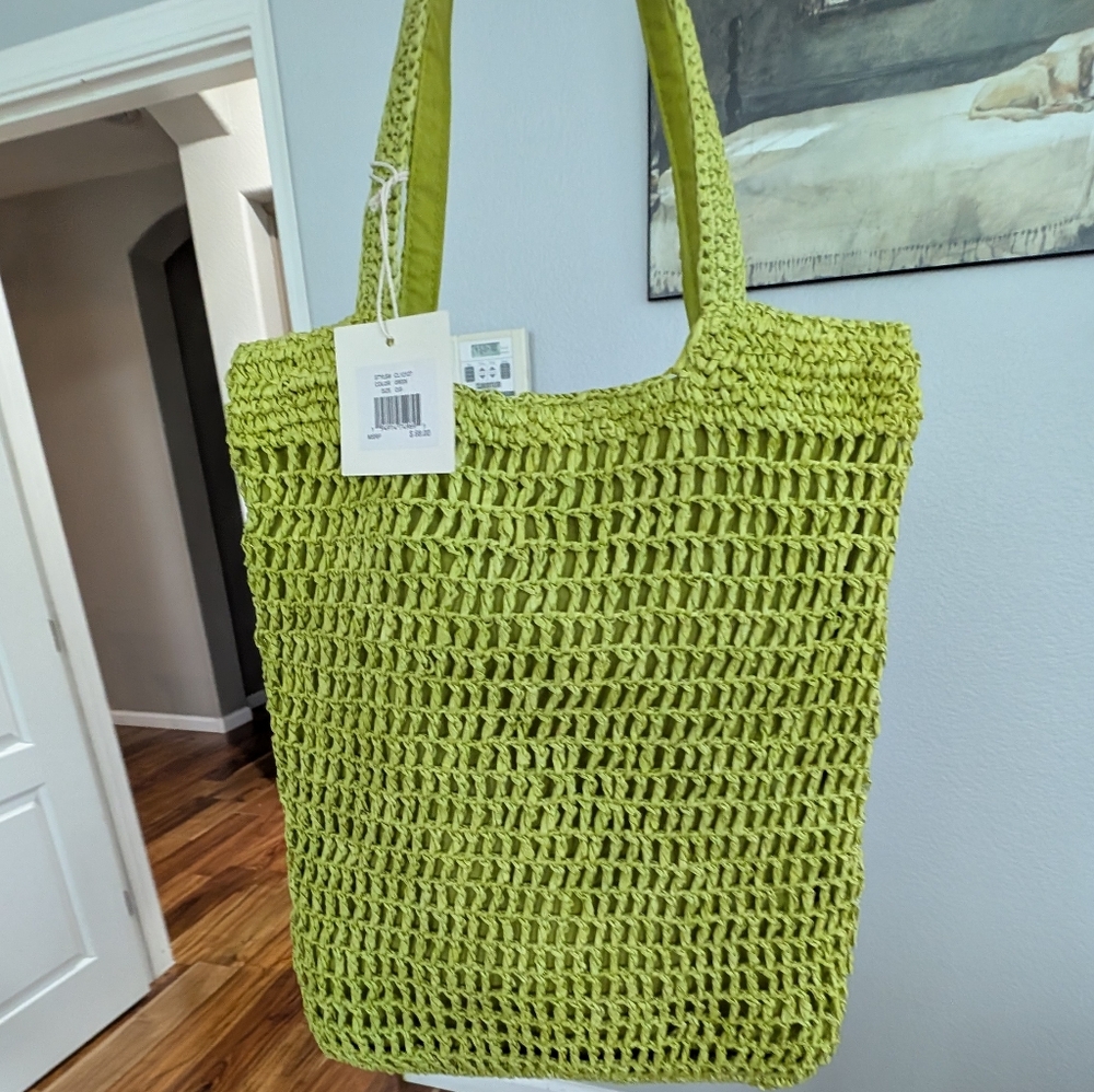 Sol and Mer Collection XIIX Straw Tote Bag Nwt ❤️